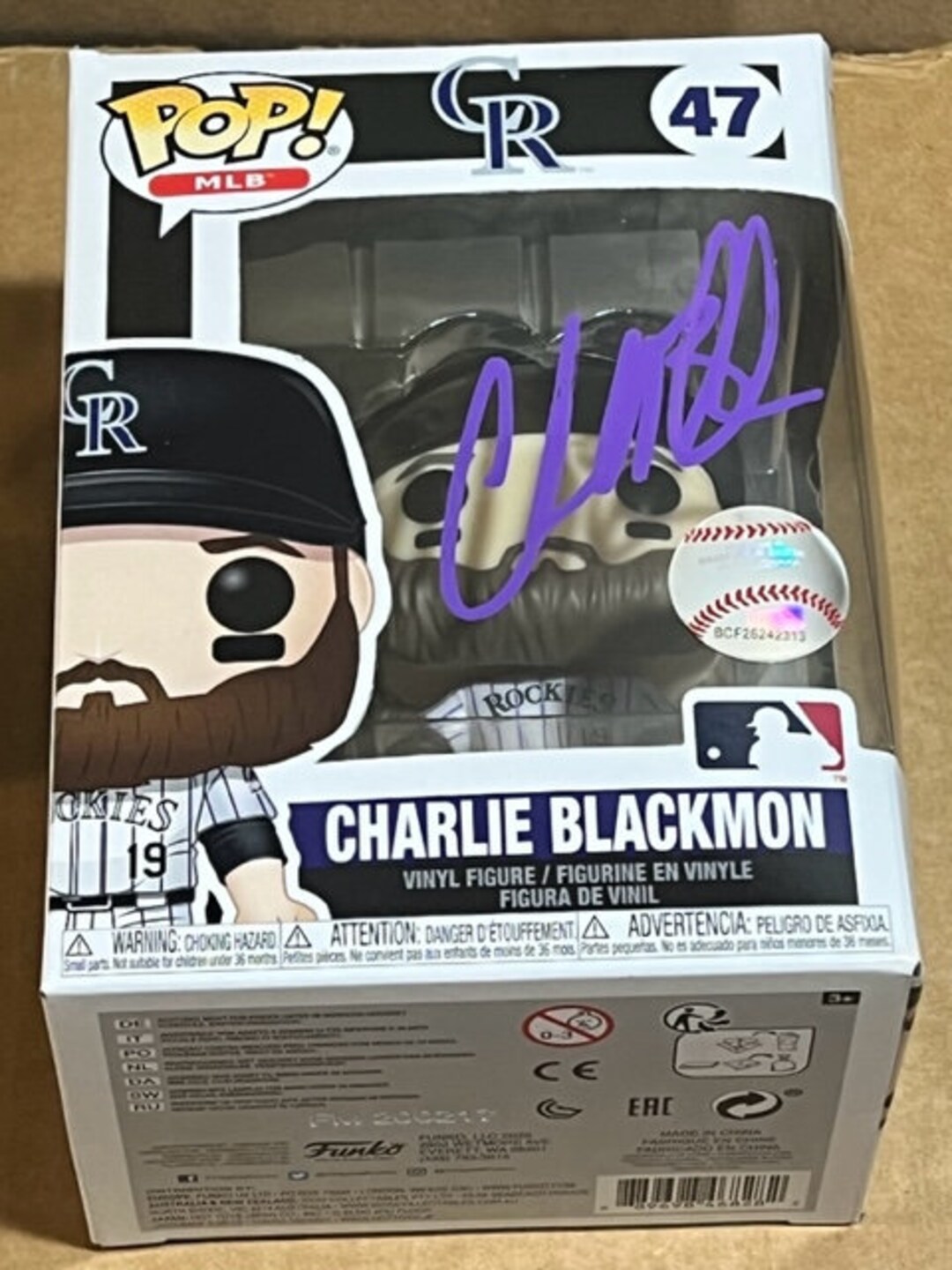 MLB Rockies Charlie Blackmon Funko Pop! Vinyl Figure