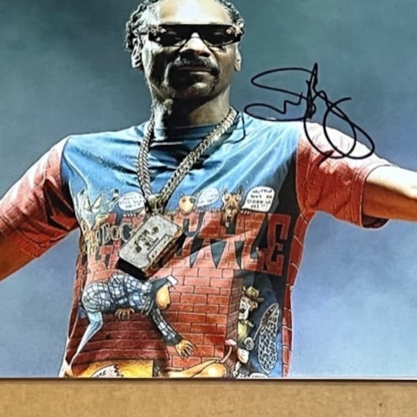 SNOOP DOGG Fotografía en color autografiada en 11x14