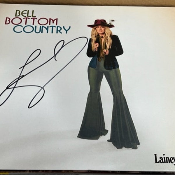 LAINEY WILSON Signed Autographed Bell Bottom Blues Record Album LP