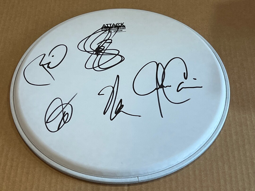 Journey GROUP Signed Autographed Drum Head Neal Schon Ross Etsy