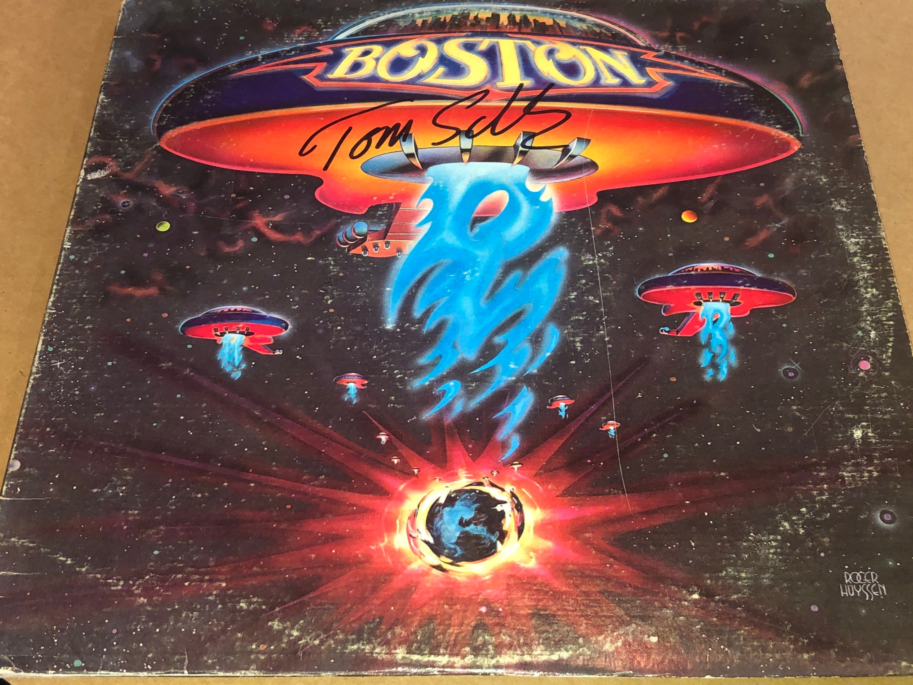 Tom Scholz Signed Autographed Vintage BOSTON Debut Record | Etsy