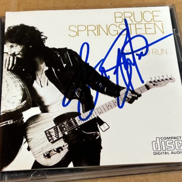 BRUCE SPRINGSTEEN Ondertekend gesigneerd Born To Run CD-boekje
