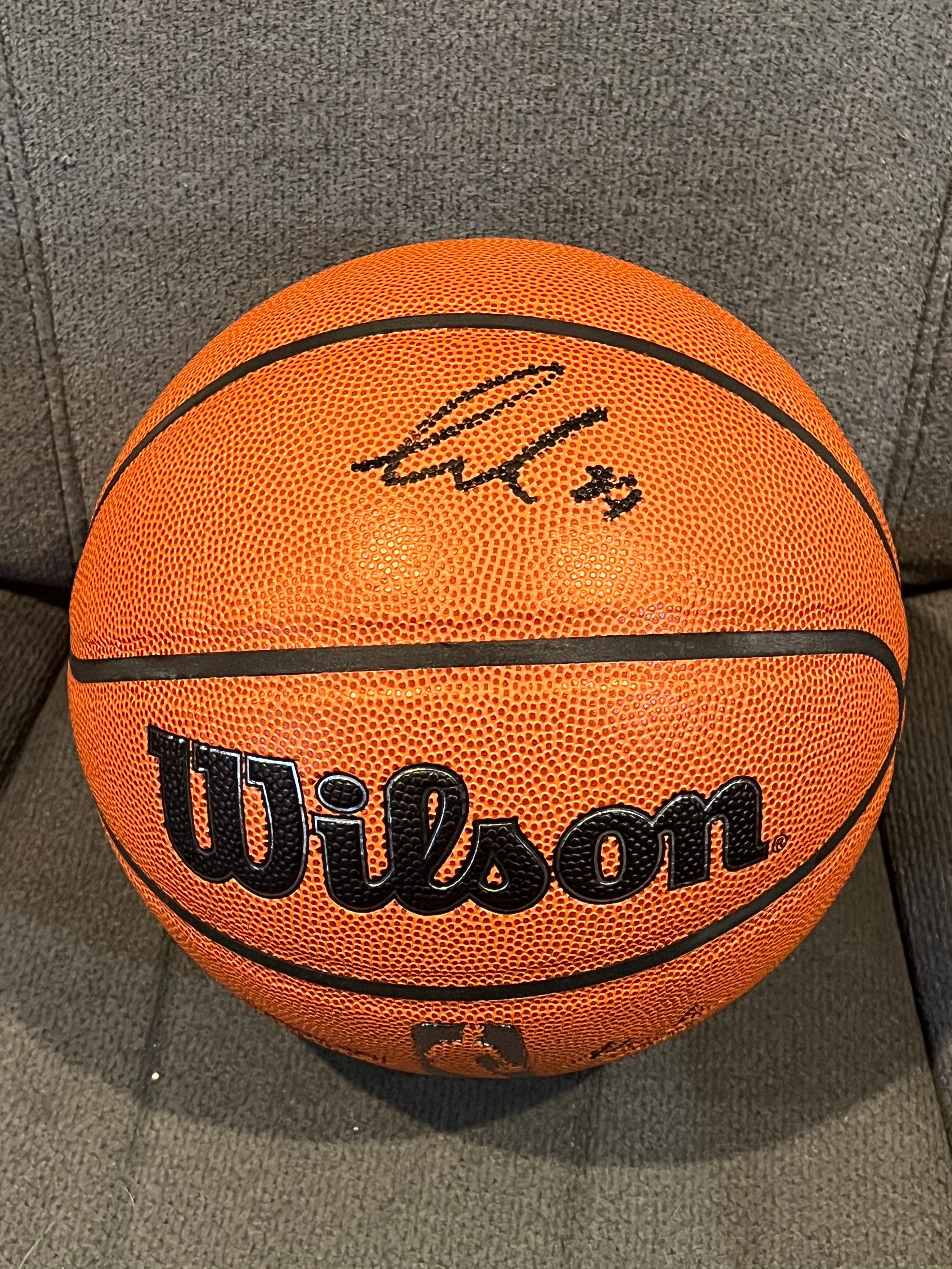 Luka Doncic Autographed Spalding Indoor/Outdoor Basketball - Fanatics