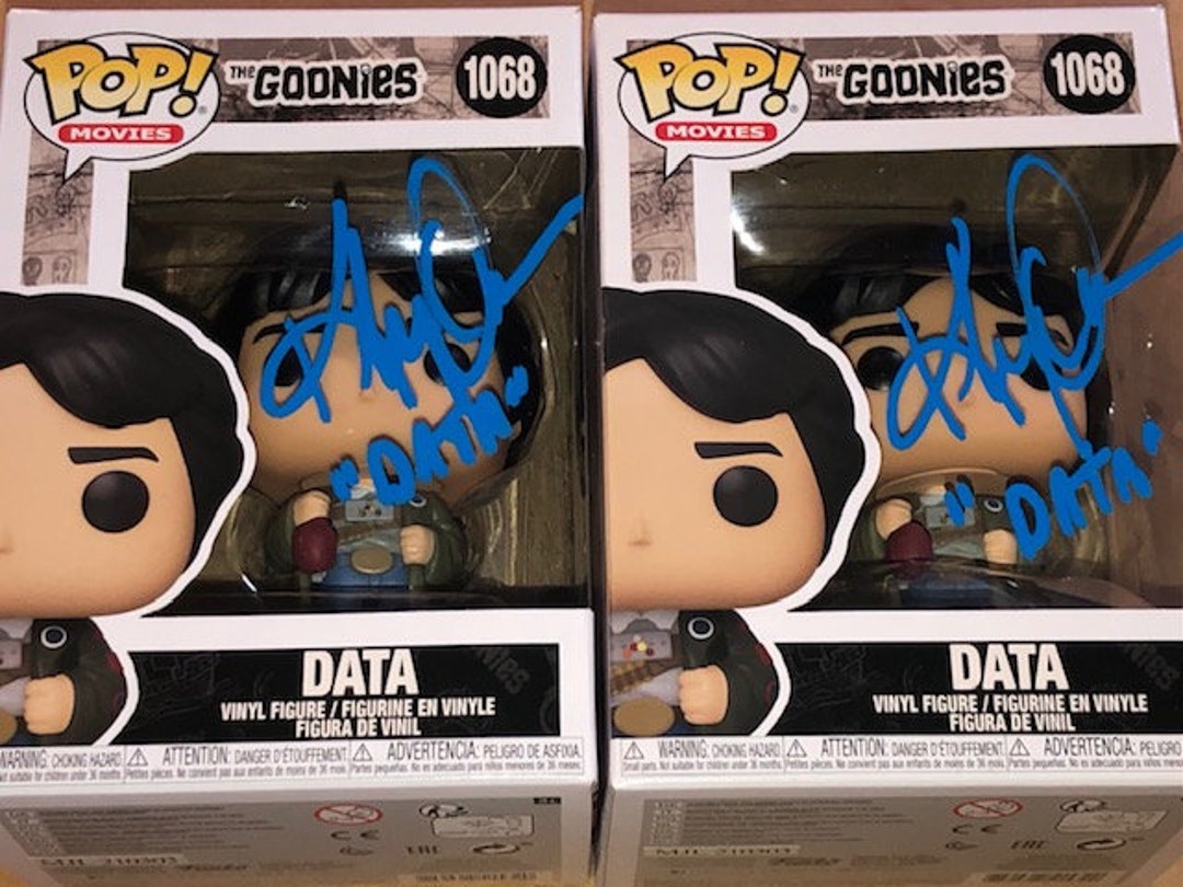 Jonathan Ke Huy Quan Signed Autographed THE GOONIES Funko Pop DATA Etsy