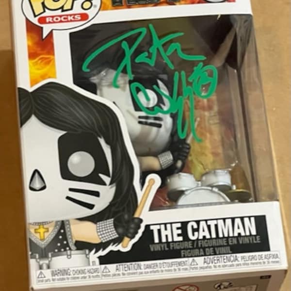 PETER CRISS Signed Autographed KISS The Catman Funko Pop