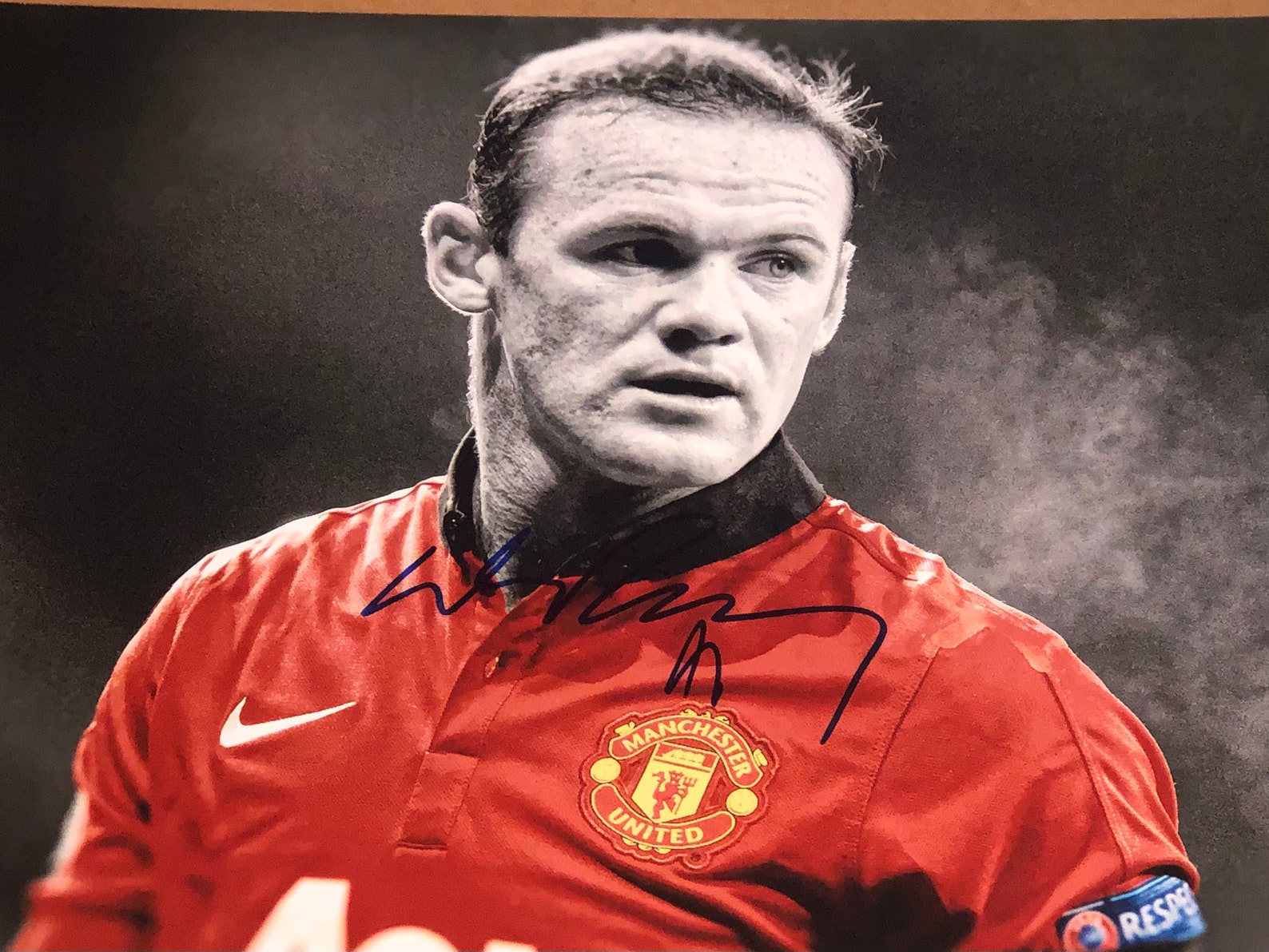 WAYNE ROONEY Signed Autographed 11x14 B&W Photo Manchester Etsy