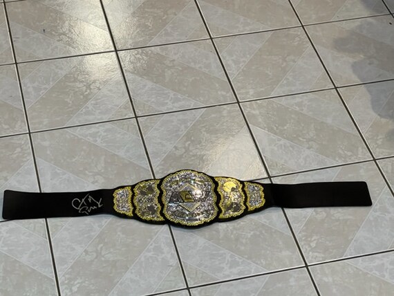 C M Punk Signed Autographed Aew Championship Belt Etsy