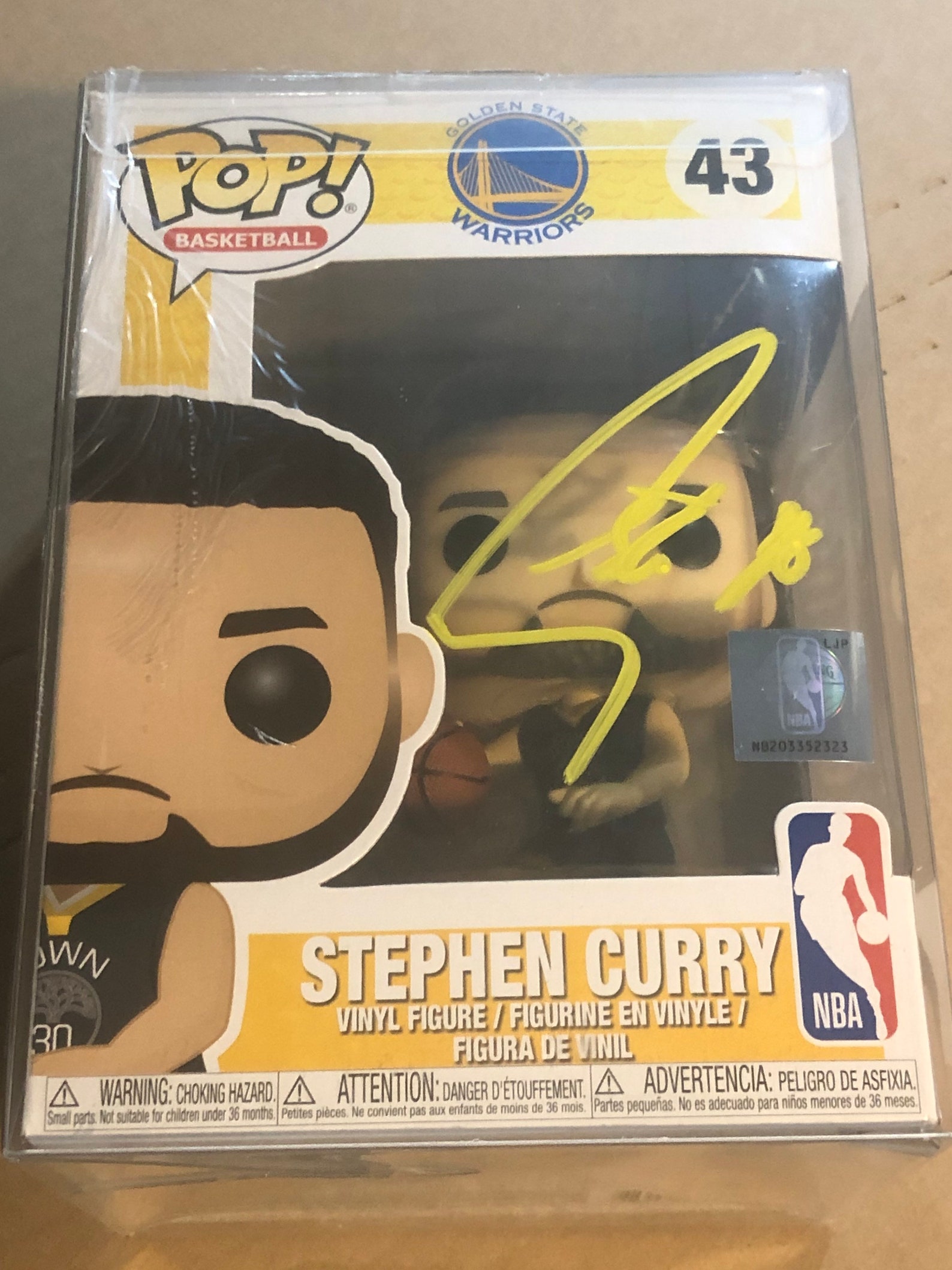 STEPHEN CURRY Signed Autographed Golden State Warriors Funko | Etsy