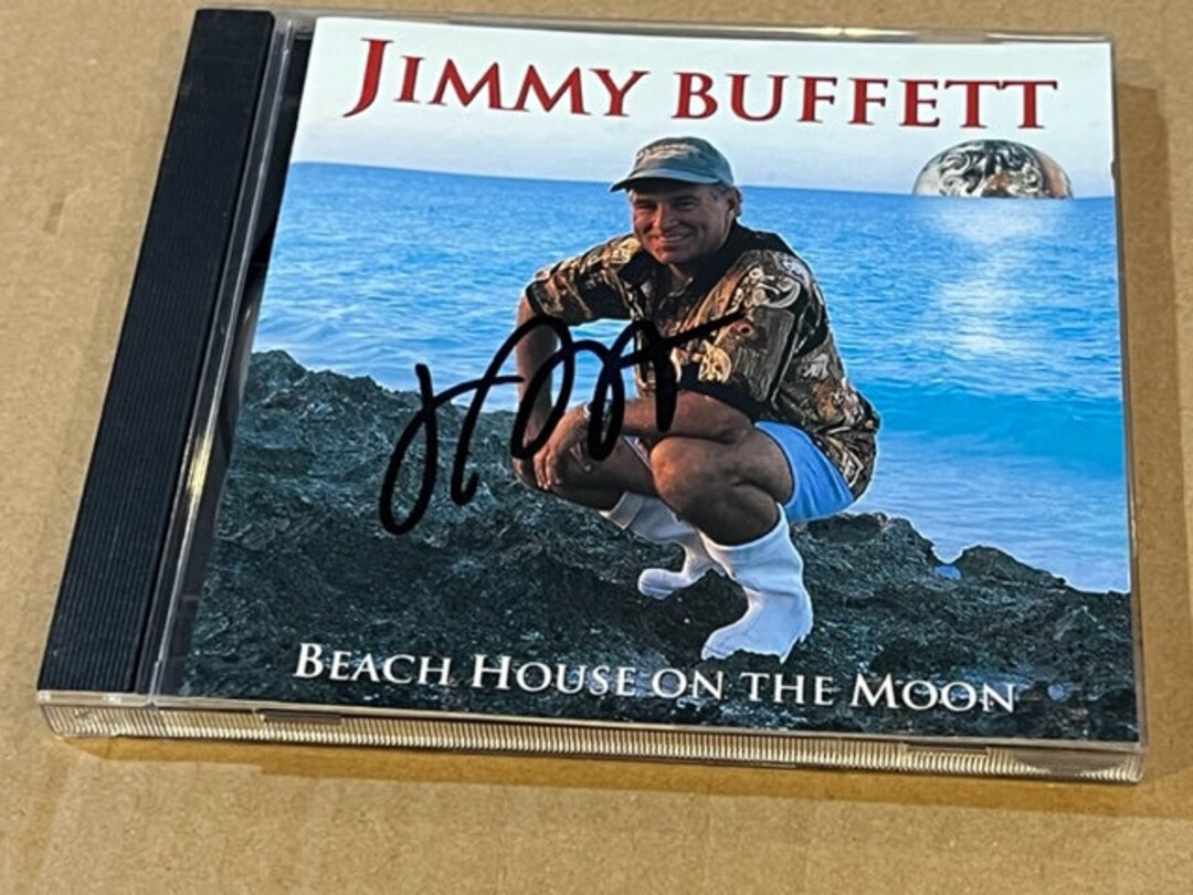 JIMMY BUFFETT Signed Autographed Beach House on the Moon CD Etsy