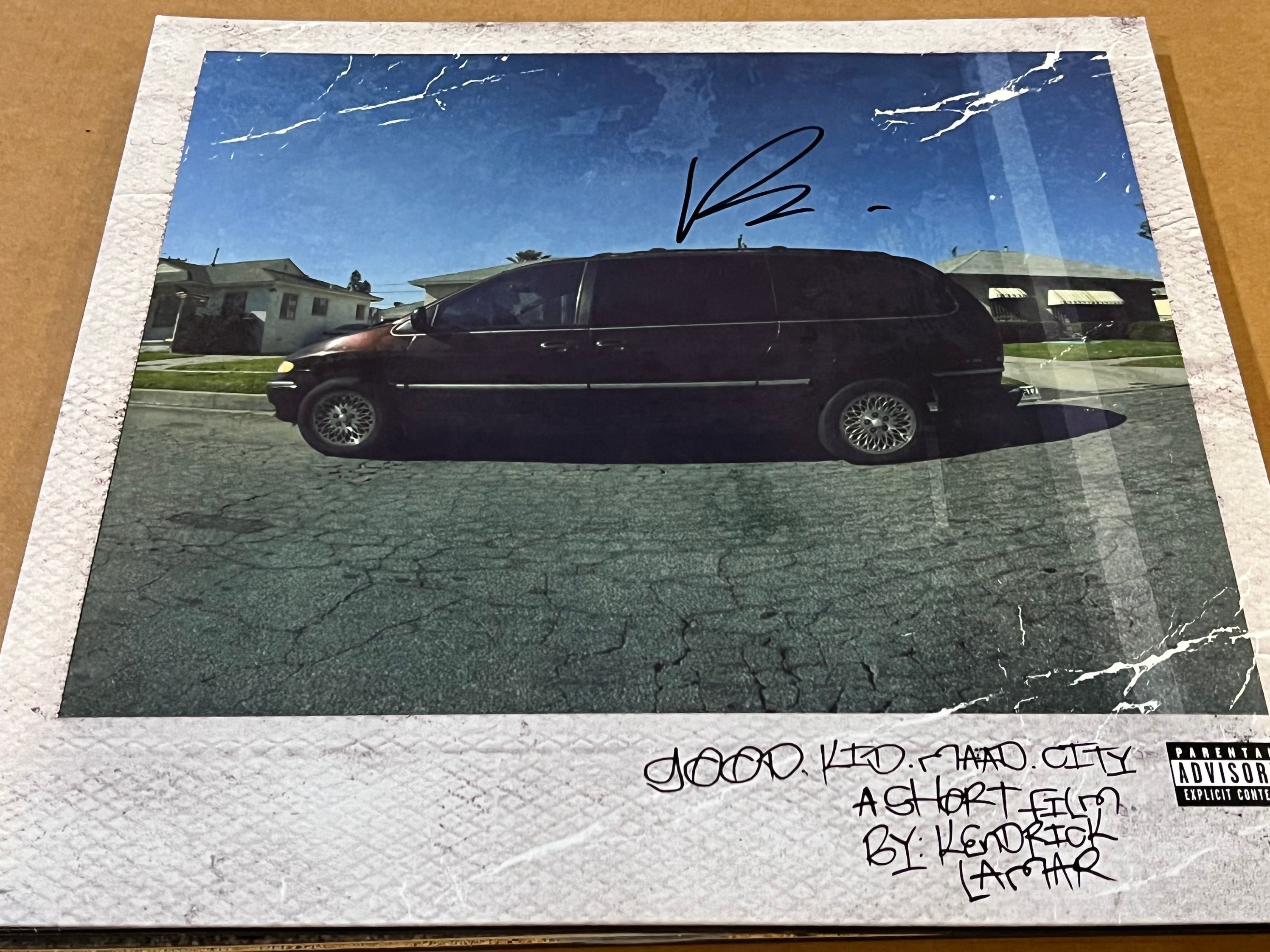 KENDRICK LAMAR Signed Autographed Good Kid M.A.A.D City Record Album LP 