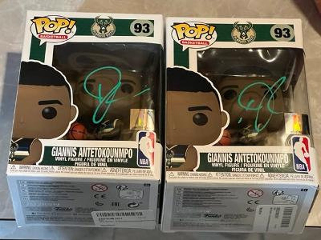 Giannis Antetokounmpo Signed Funko Pop! PSA Encapsulated Milwaukee Buc –  Golden State Memorabilia