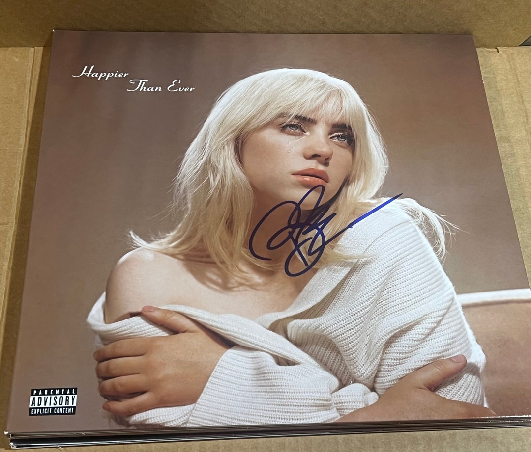 BILLIE EILISH Signed Autographed Happier Than Ever Record Album LP Etsy