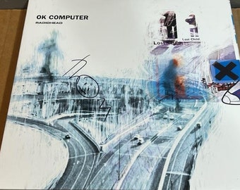 THOM YORKE Signed Autographed RADIOHEAD Ok Computer Record Album Lp