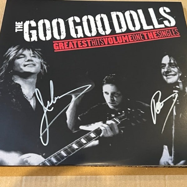 John Rzeznik & Robby Takac Dual Signed Autographed GOO GOO DOLLS Record Album Lp