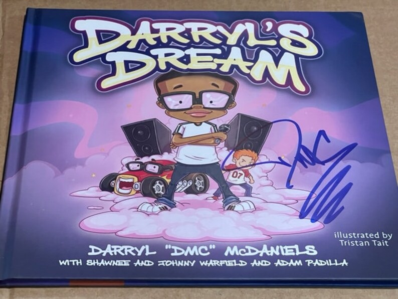 Darryl DMC McDaniels signé dédicacé Darryls Dream H/C Book RUN DMC image 1