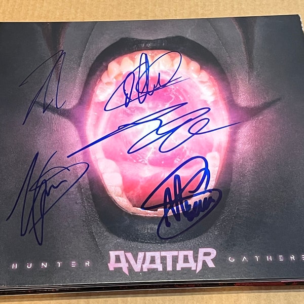 Avatar FULL BAND Gesigneerd Hunter Gatherer Record Album LP