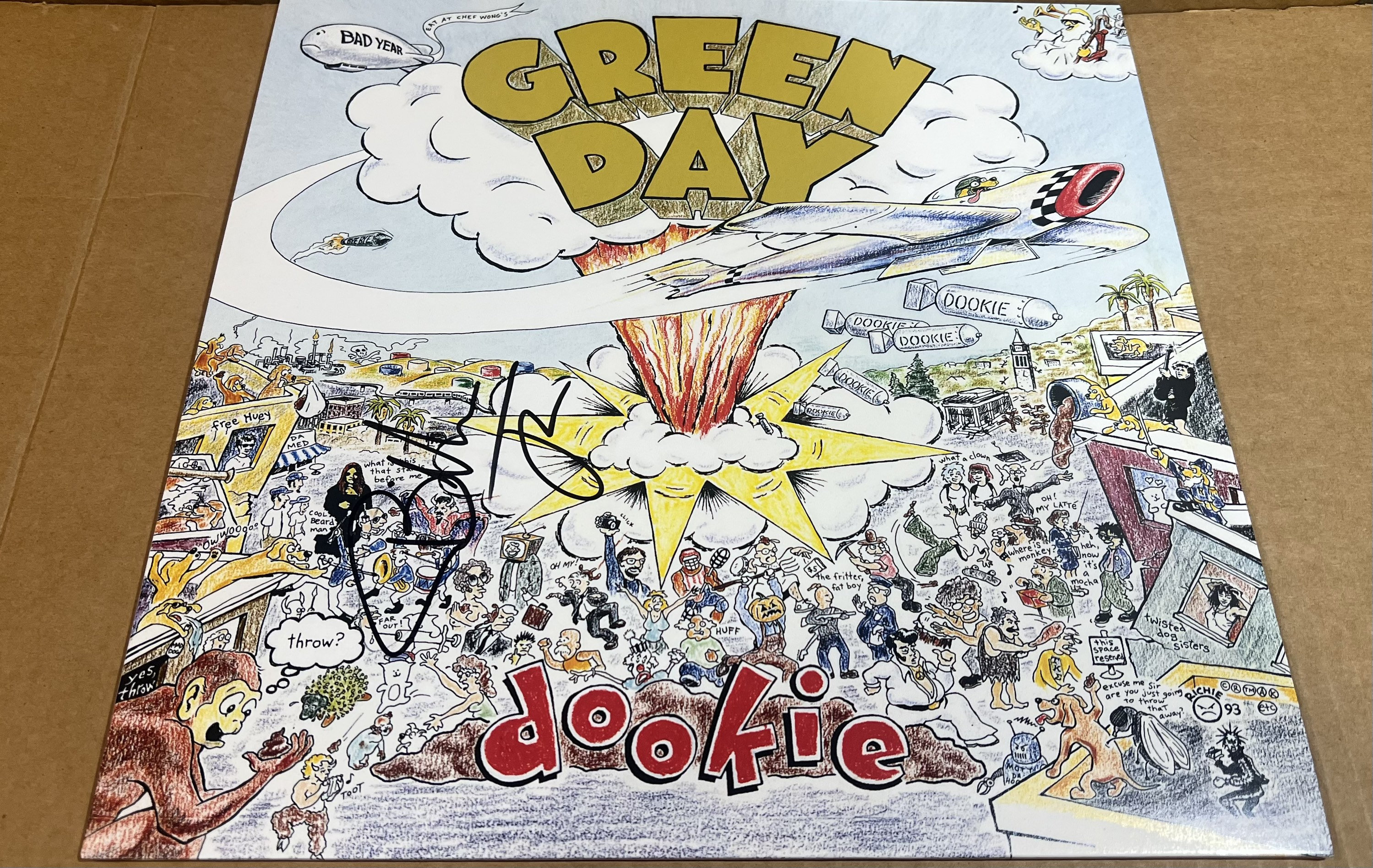 Billie Joe Armstrong Signed Green Day Vinyl Record Album with