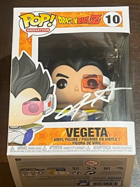 Christopher Sabat Signed Funko POP Dragon Ball Z Vegeta Powering UP GI –  Zobie Productions