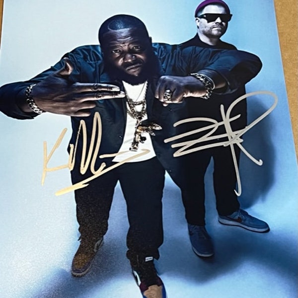 Killer Mike & El-P Dual Signed Autographed RUN THE JEWELS 11x14 Color Photograph