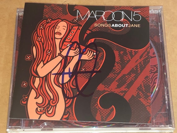 Adam Levine Signed Autographed Maroon 5 Songs About Jane Cd Etsy