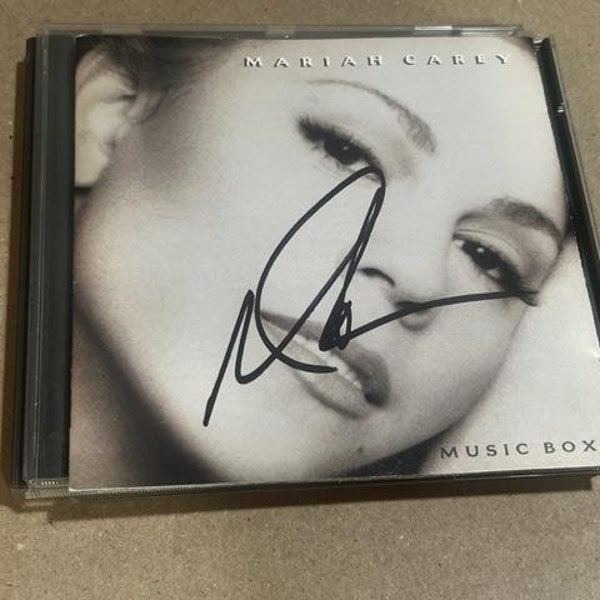 MARIAH CAREY Signed Autographed Music Box CD Booklet