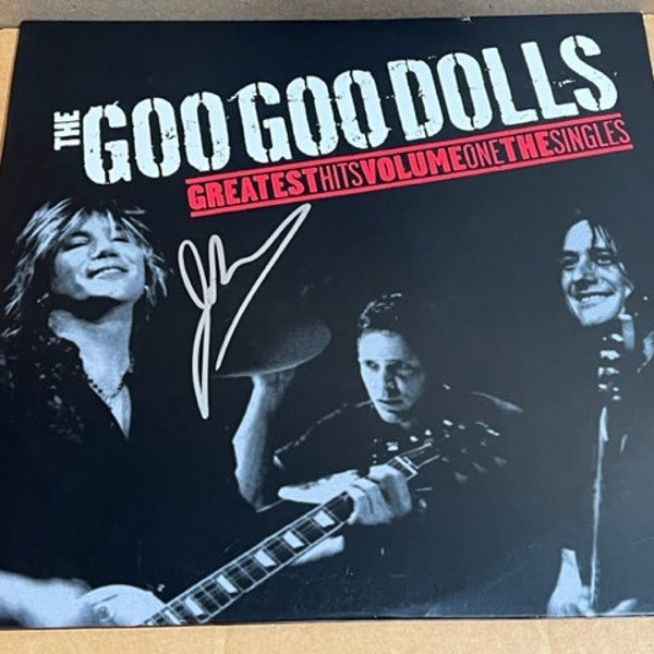 JOHN RZEZNIK Signed Autographed Goo Goo Dolls The Singles Record Album LP