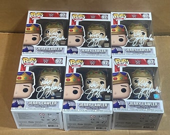 Jerry THE KING Lawler Signed Autographed WWE Funko Pop