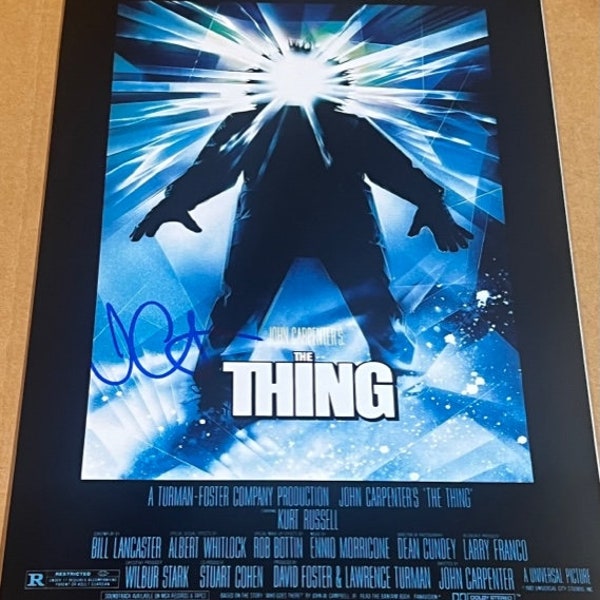 JOHN CARPENTER Signed Autographed The Thing 11x17 Movie Poster