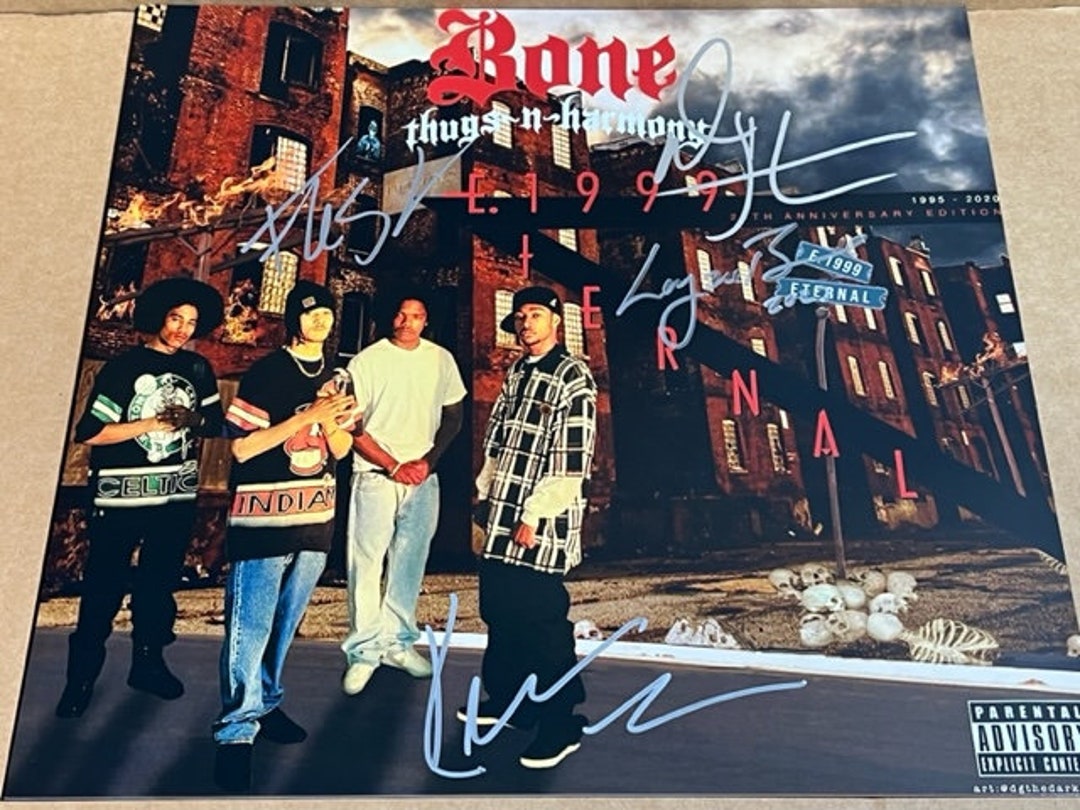 Bone Thugs & Harmony Fully Signed Autographed E. 1999 Eternal 12x12 Record Album Photograph Etsy