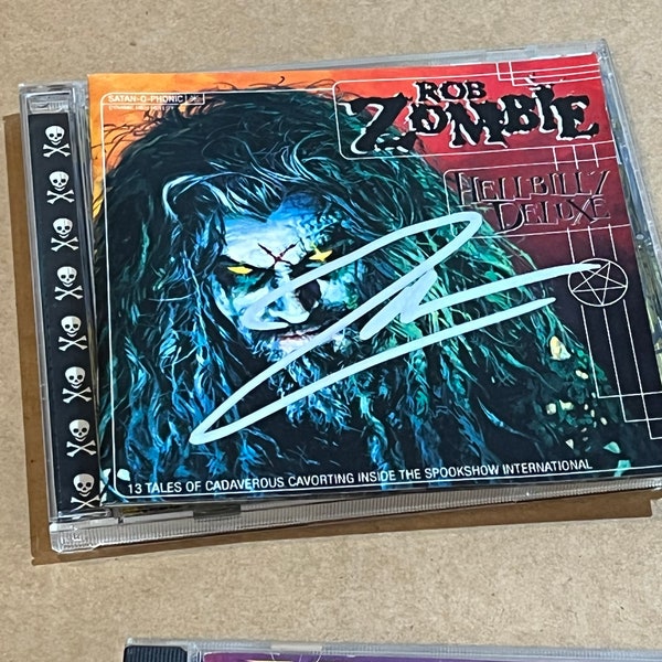 ROB ZOMBIE Signed Autographed Hillbilly Deluxe CD Booklet