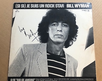 BILL WYMAN Signed Autographed Vintage Record Album LP Rolling Stones