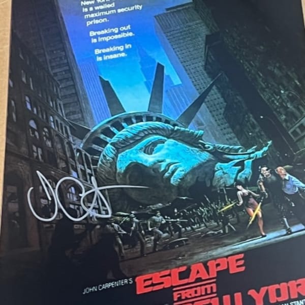 JOHN CARPENTER Signed Autographed Escape From New York 11x17 Movie Poster