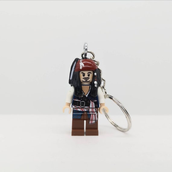 jack sparrow lego keychain