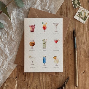 Ilustracja menu koktajlowego Ekologiczna karta na każdą okazję, urodziny, kraj, dzika przyroda
