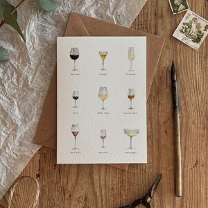 Ilustracja menu winnego Ekologiczna karta na każdą okazję, urodziny, kraj, dzika przyroda