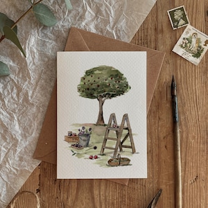 Tarjeta inspirada en otoño / otoño ecológica de Orchard Picnic