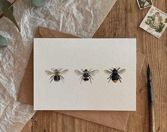 バンブルビー / 誕生日 / ありがとうデザイン 環境に優しいグリーティングカード