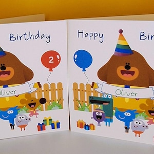 Linda tarjeta de cumpleaños para niño (personalizada)