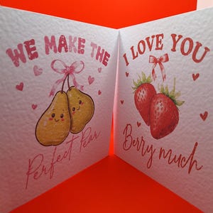 Fruitige valentijns-/liefdeskaart
