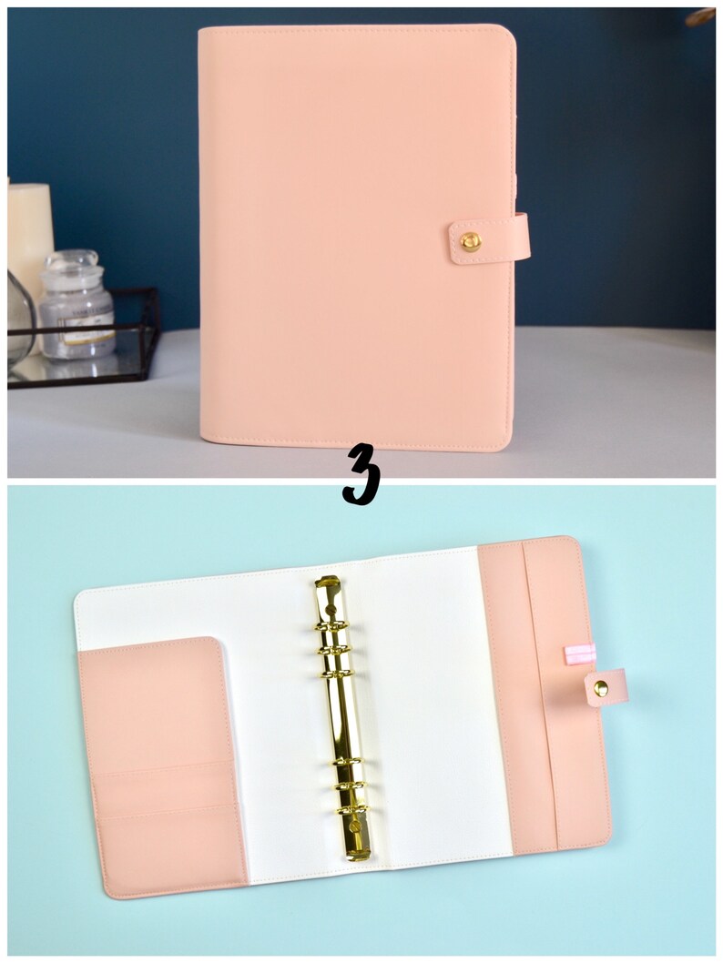 A5 Planner 6 Ring Binder Notebook Journal Refillable Cover. Etsy