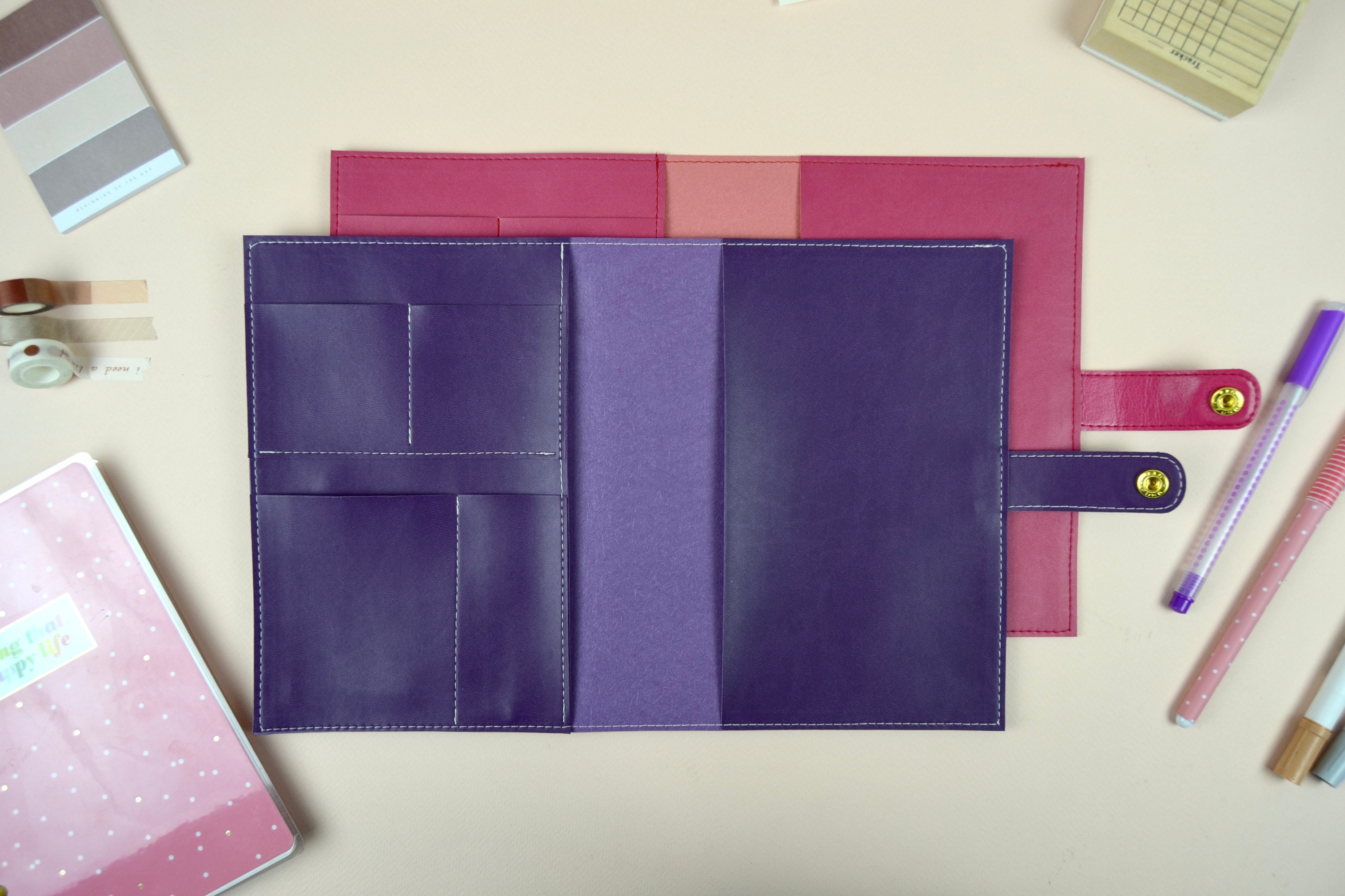 Happy planner cover with pockets. Happy planner mini micro Etsy