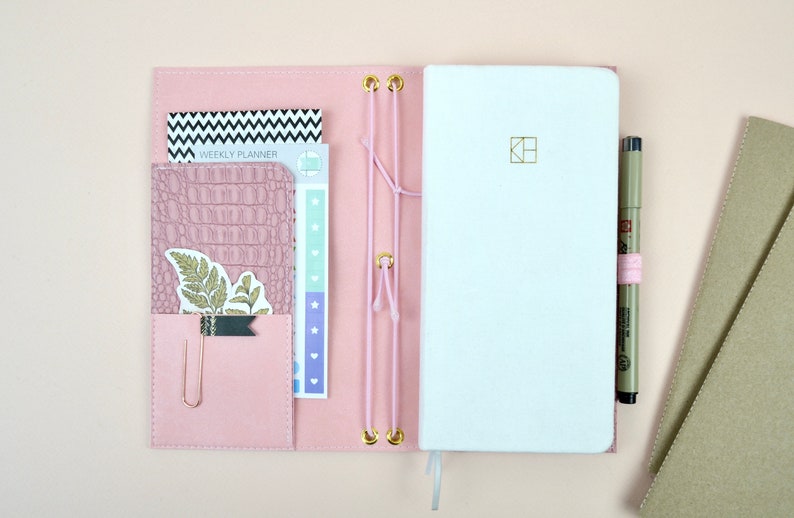 Hobonichi weeks cover journal cover with pockets hobonichi Etsy