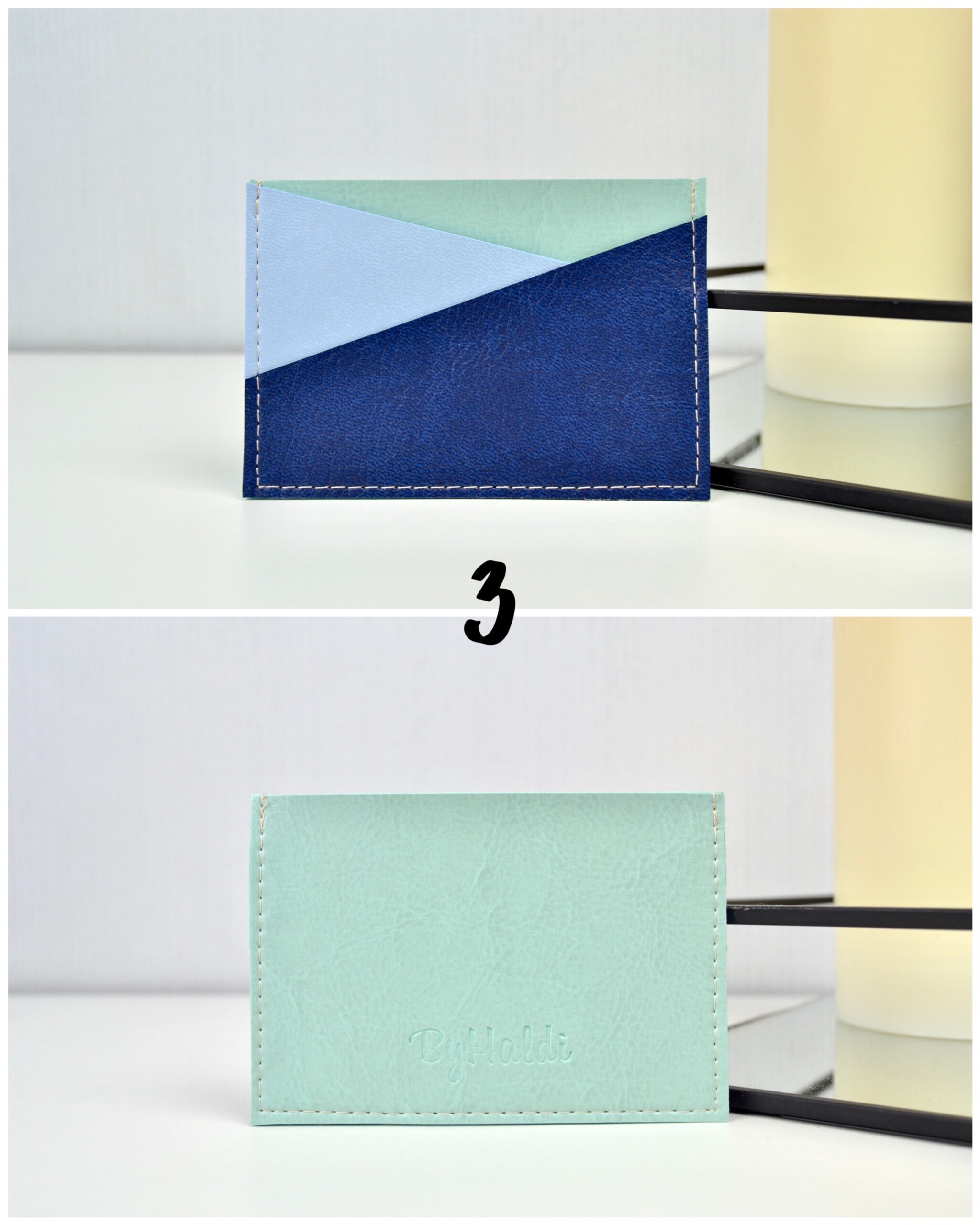 Minimalist wallet credit card holder small wallet id Etsy