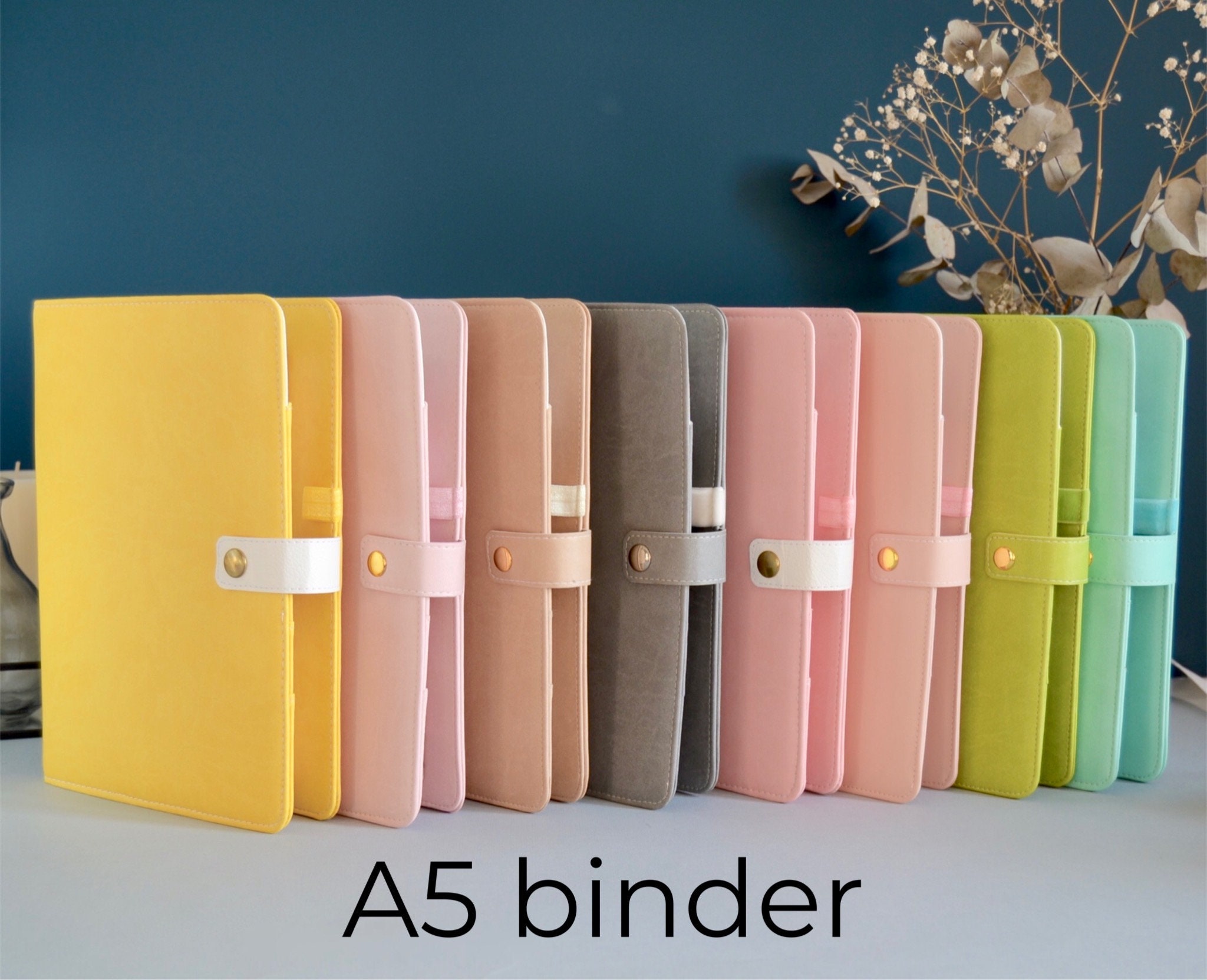 A5 Planner 6 Ring Binder Notebook Journal Refillable Cover. | Etsy