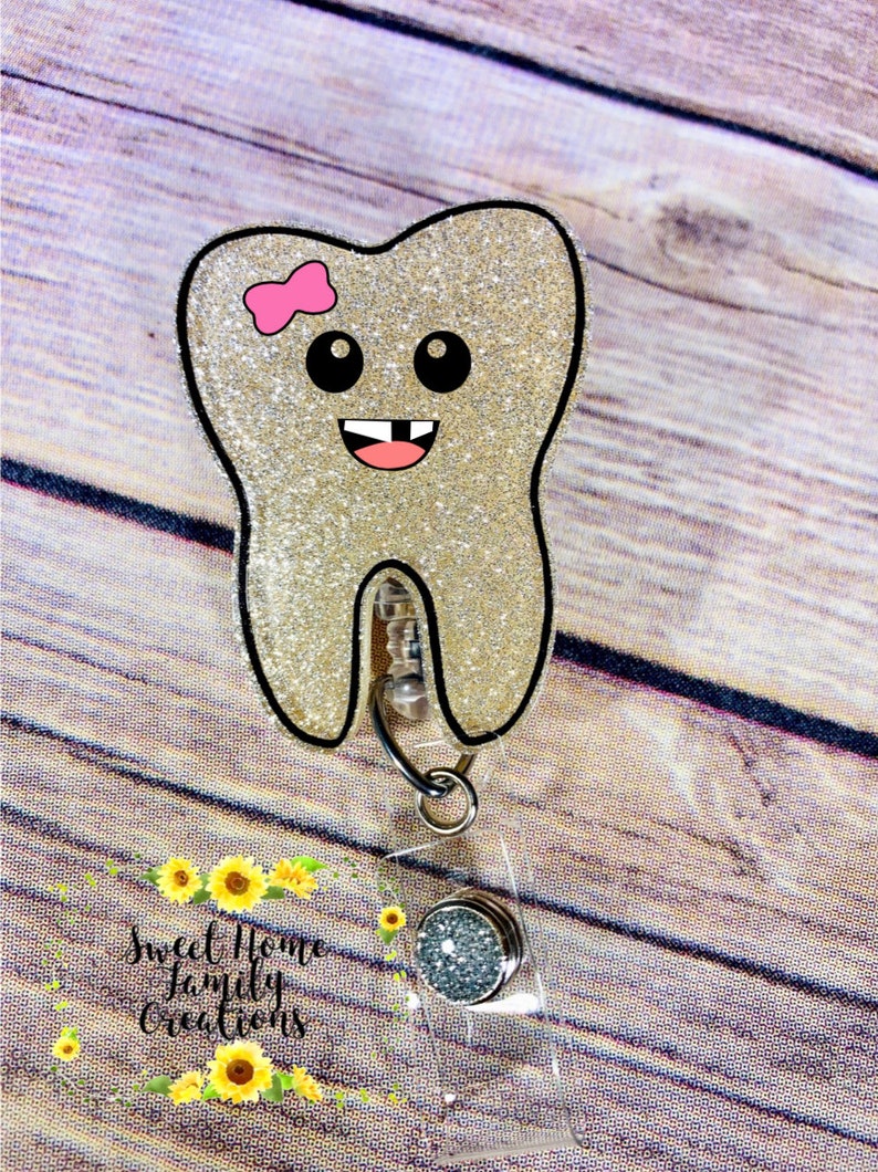 Tooth Badge ReelDental Assistant Badge Etsy