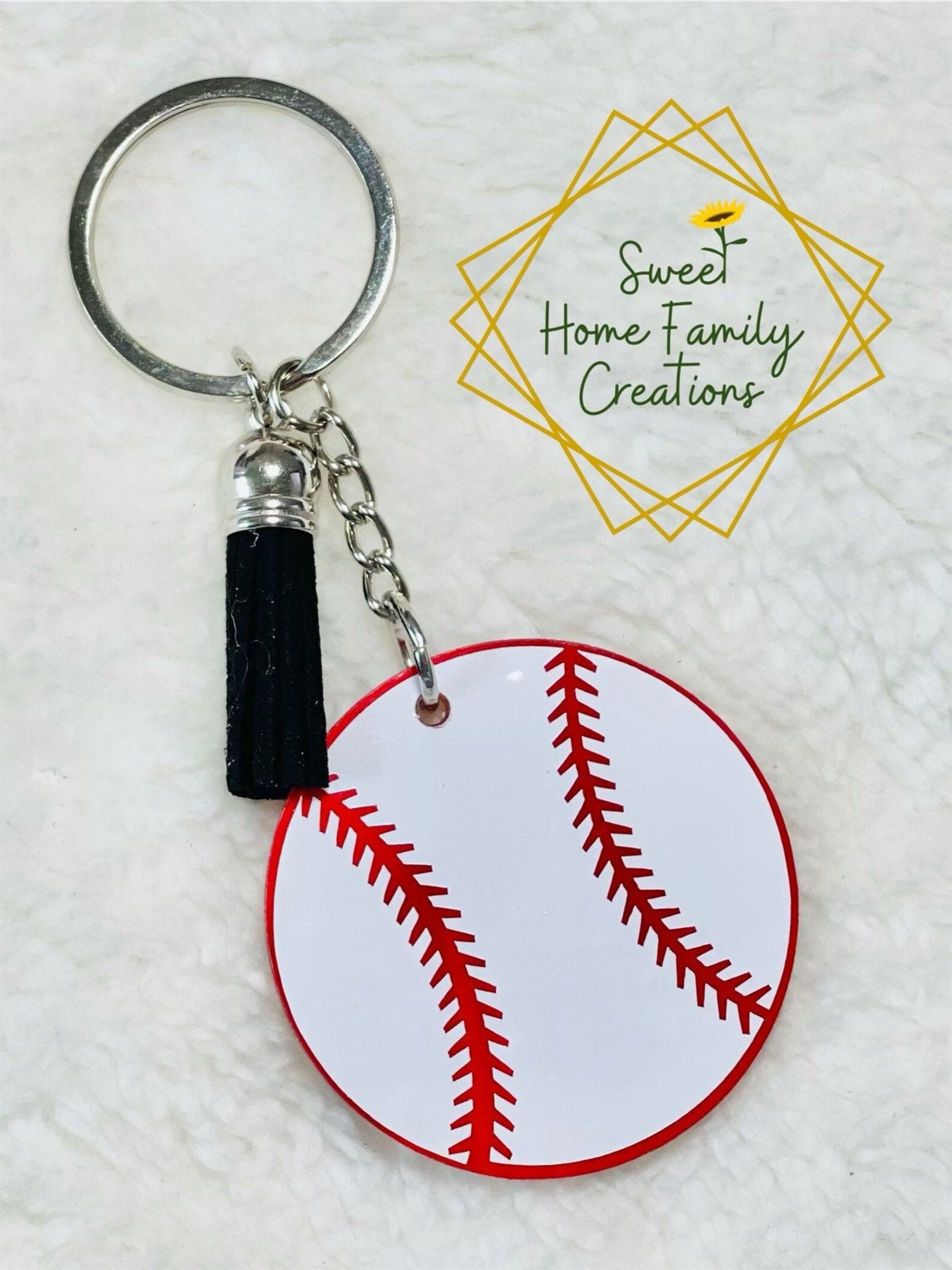 Baseball Keychainsports Ballathleticbaseball Giftacrylic Etsy