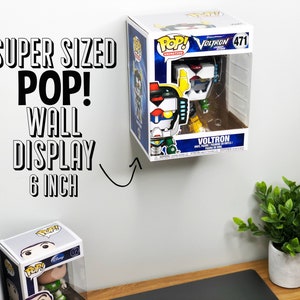 Super Ssized POP 6-Zoll-Wand-Display | Funko POP 6&quot;Wandhalterung | Vollständig abnehmbar