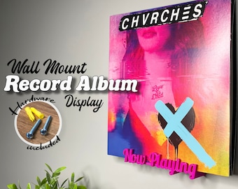 Now Playing Wall Display | Record Album Shelf | Vinyl Record Now Playing Wall Mount