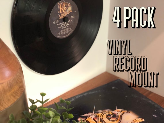 8 Supporti Da Parete Per Dischi In Vinile | Espositori A Muro | Porta Vinili Da Collezione | Fissaggio Invisibile - 5