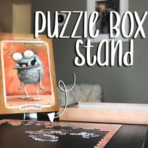 Support de boîte de puzzle - Support de couvercle de puzzle - Support de boîte de puzzle - Chevalet de puzzle